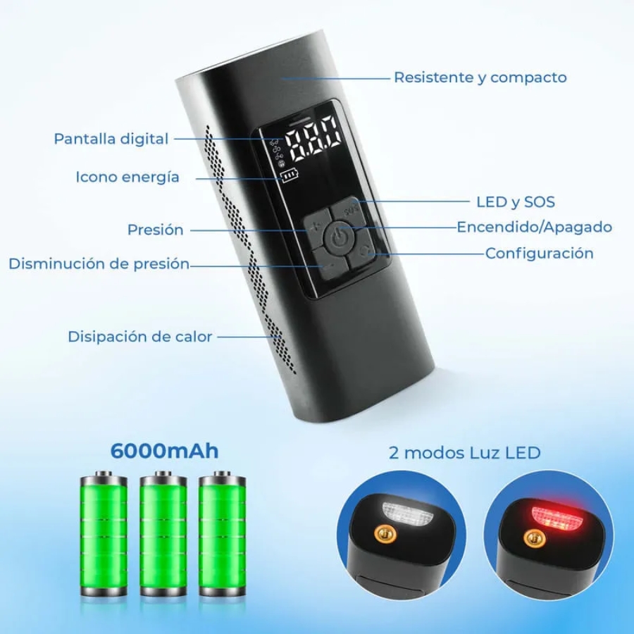 Miniatura 5 de Compresor De Aire Portátil *CARO* CAJA N